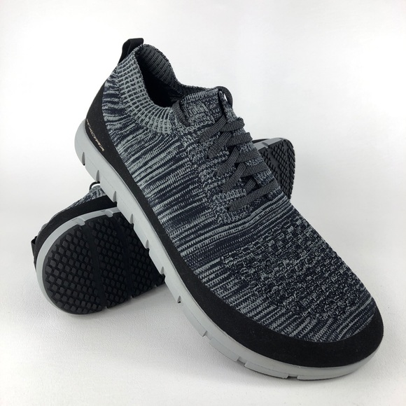 Vali Black Knit Comfort Sneakers Mens 